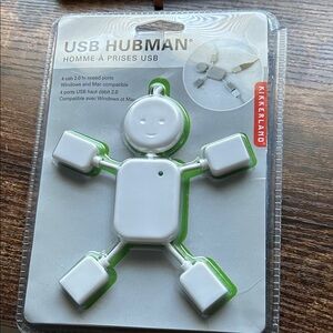 Kikkerland USB Hubman in White .